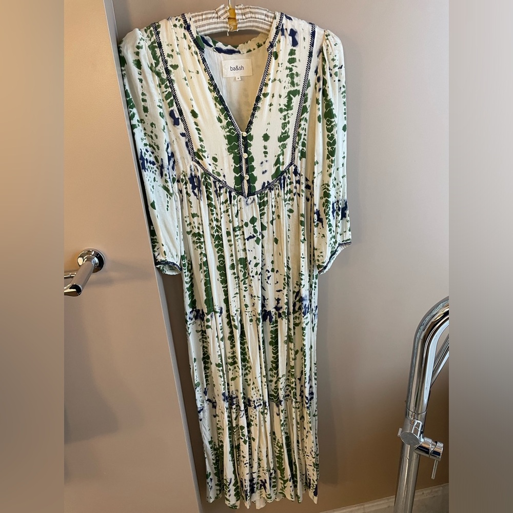 Ba&sh mid length tie dye dress, pristine condition, size 0